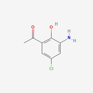 molecular formula C8H8ClNO2 B12093026 3-Amino-5-chloro-2-hydroxyacetophenone 