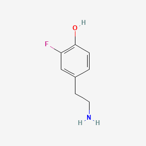 molecular formula C8H10FNO B1209305 4-(2-Aminoethyl)-2-fluorophenol CAS No. 404-84-2