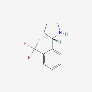 molecular formula C11H12F3N B12093062 (S)-2-(2-(Trifluoromethyl)phenyl)pyrrolidine 