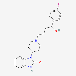 molecular formula C22H26FN3O2 B1209307 1-(1-(4-(4-Fluorophenyl)-4-hydroxybutyl)-4-piperidinyl)-1,3-dihydro-2H-benzimidazol-2-one CAS No. 34104-74-0