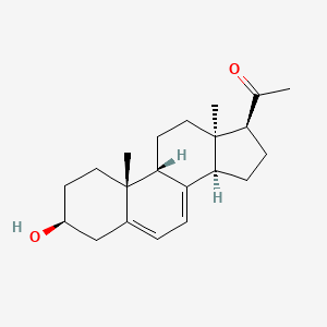 molecular formula C21H30O2 B12093075 1-[(3S,9R,10R,13R,14R,17S)-3-hydroxy-10,13-dimethyl-2,3,4,9,11,12,14,15,16,17-decahydro-1H-cyclopenta[a]phenanthren-17-yl]ethanone 