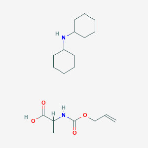 molecular formula C19H34N2O4 B12093101 N-cyclohexylcyclohexanamine;2-(prop-2-enoxycarbonylamino)propanoic acid 
