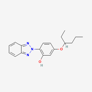 molecular formula C18H21N3O2 B12093102 2-(2H-benzotriazol-2-yl)-5-(1-ethylbutoxy)Phenol 