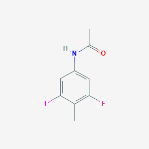 molecular formula C9H9FINO B12093104 N-(3-fluoro-5-iodo-4-methyl-phenyl)acetamide 