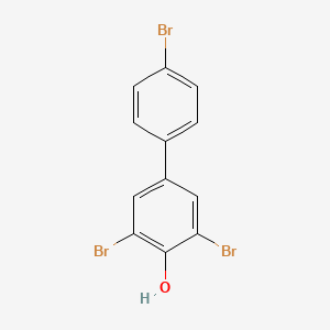 molecular formula C12H7Br3O B12093130 3,4',5-Tribromobiphenyl-4-ol CAS No. 4544-71-2