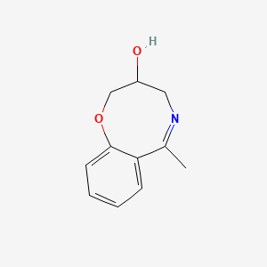 molecular formula C11H13NO2 B1209316 DL-3,4-Dihydro-3-hydroxy-6-methyl-1,5-benzoxazocine CAS No. 25684-28-0