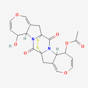 molecular formula C20H18N2O7S2 B12093166 Aranotin 