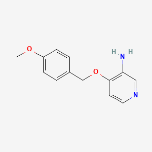 molecular formula C13H14N2O2 B12093175 4-[(4-Methoxyphenyl)methoxy]pyridin-3-amine 