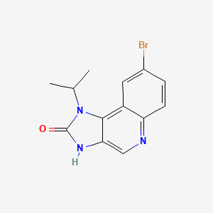 molecular formula C13H12BrN3O B12093193 8-Bromo-1-isopropyl-1H-imidazo[4,5-c]quinolin-2(3H)-one 