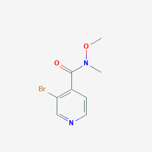 molecular formula C8H9BrN2O2 B12093196 3-Bromo-N-methyl-N-(methyloxy)-4-pyridinecarboxamide CAS No. 909532-61-2