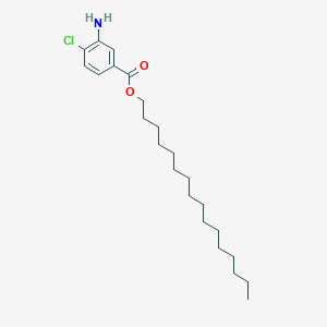molecular formula C23H38ClNO2 B120932 Hexadecyl 3-amino-4-chlorobenzoate CAS No. 143269-74-3
