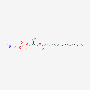molecular formula C21H44NO7P B12093207 (2-Hydroxy-3-tridecanoyloxypropyl) 2-(trimethylazaniumyl)ethyl phosphate 