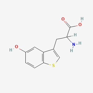 molecular formula C11H11NO3S B1209321 2-Amino-3-(5-hydroxy-1-benzothiophen-3-yl)propanoic acid CAS No. 24358-04-1