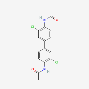 molecular formula C16H14Cl2N2O2 B1209324 3,3'-Dichloro-N,N'-diacetylbenzidine CAS No. 35958-51-1