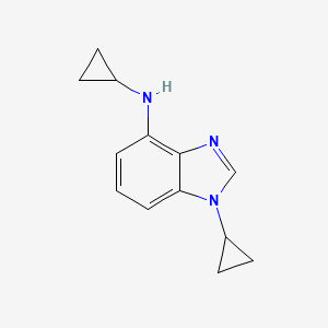 molecular formula C13H15N3 B12093243 N,1-dicyclopropyl-1H-1,3-benzodiazol-4-amine 