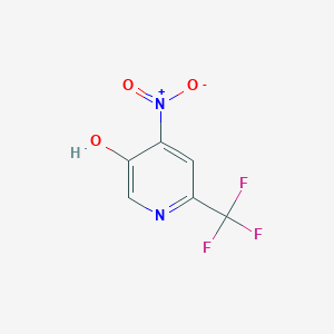molecular formula C6H3F3N2O3 B12093274 4-Nitro-6-(trifluoromethyl)pyridin-3-ol 