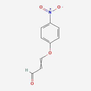 molecular formula C9H7NO4 B1209329 3-(4-Nitrophenoxy)prop-2-enal 