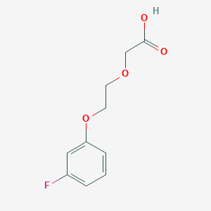 molecular formula C10H11FO4 B12093290 2-[2-(3-Fluorophenoxy)ethoxy]acetic acid 