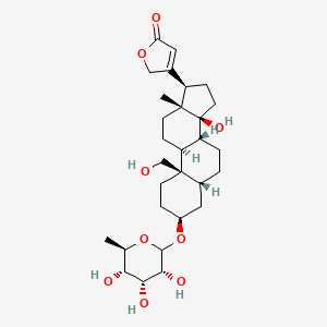 molecular formula C29H44O9 B1209331 Frugoside CAS No. 546-02-1