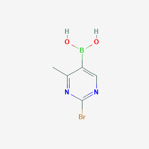 molecular formula C5H6BBrN2O2 B12093318 (2-Bromo-4-methyl-pyrimidin-5-yl)boronic acid 