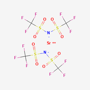 molecular formula C4F12N2O8S4Sr B12093319 strontium;bis(trifluoromethylsulfonyl)azanide 
