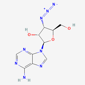 molecular formula C10H12N8O3 B1209333 3'-Azido-3'-deoxyadenosine CAS No. 58699-62-0