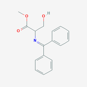 molecular formula C17H17NO3 B12093340 N-(diphenylmethylene)Serine methyl ester 
