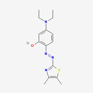 molecular formula C15H20N4OS B1209336 2-(4,5-Dimethyl-2-thiazolylazo)-5-diethylaminophenol CAS No. 92569-68-1