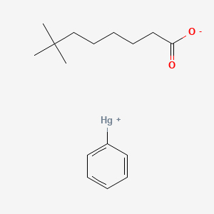molecular formula C16H24HgO2 B12093391 7,7-Dimethyloctanoate;phenylmercury(1+) 