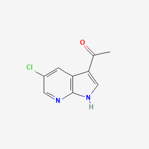 molecular formula C9H7ClN2O B12093394 3-Acetyl-5-chloro-7-azaindole 