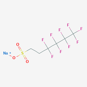 molecular formula C6H4F9NaO3S B12093414 Sodium 1H,1H,2H,2H-Perfluorohexane Sulfonate CAS No. 27619-93-8