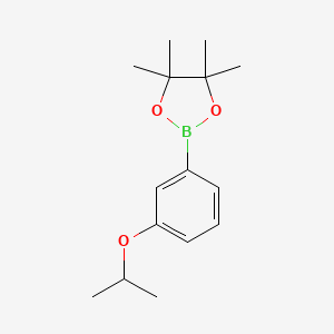 molecular formula C15H23BO3 B12093447 2-(3-Isopropoxyphenyl)-4,4,5,5-tetramethyl-1,3,2-dioxaborolane 