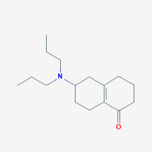 molecular formula C16H27NO B12093468 6-(dipropylamino)-3,4,5,6,7,8-hexahydronaphthalen-1(2H)-one CAS No. 256474-06-3