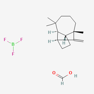 molecular formula C16H26BF3O2 B12093479 formic acid;trifluoroborane;(1R,2S,7S,9S)-3,3,7-trimethyl-8-methylidenetricyclo[5.4.0.02,9]undecane CAS No. 68855-38-9