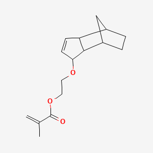 molecular formula C16H22O3 B1209350 2-[(3a,4,5,6,7,7a-hexahydro-4,7-methano-1H-indenyl)oxy]ethyl methacrylate CAS No. 70191-60-5