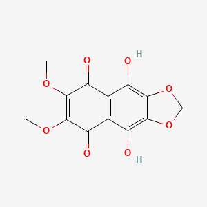 molecular formula C13H10O8 B1209351 三克罗扎林 A CAS No. 107817-60-7