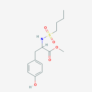 molecular formula C14H21NO5S B12093511 Methyl 2-(butylsulfonamido)-3-(4-hydroxyphenyl)propanoate 