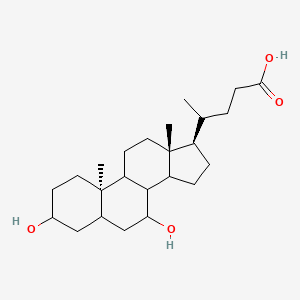 molecular formula C24H40O4 B12093555 Cholan-24-oic acid,3,7-dihydroxy-, (3a,5a,7a)- 