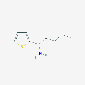molecular formula C9H15NS B12093586 1-(Thiophen-2-yl)pentan-1-amine 