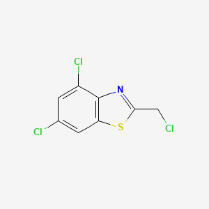 molecular formula C8H4Cl3NS B12093592 4,6-Dichloro-2-(chloromethyl)benzo[d]thiazole 