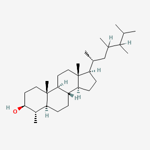 molecular formula C30H54O B1209361 4alpha,23,24-Trimethyl-5alpha-cholestan-3beta-ol CAS No. 79951-66-9