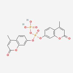 molecular formula C20H16O11P2 B1209362 Bis(4-methyl-2-oxochromen-7-yl) phosphono phosphate CAS No. 80284-77-1