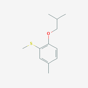 molecular formula C12H18OS B12093623 2-iso-Butoxy-5-methylphenyl methyl sulfide 