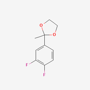 molecular formula C10H10F2O2 B12093632 2-(3,4-Difluorophenyl)-2-methyl-1,3-dioxolane 