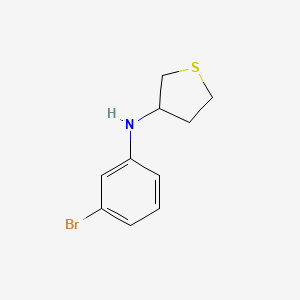 molecular formula C10H12BrNS B12093640 N-(3-bromophenyl)thiolan-3-amine 