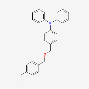molecular formula C28H25NO B12093650 4-{[(4-Ethenylphenyl)methoxy]methyl}-N,N-diphenylaniline CAS No. 229323-80-2