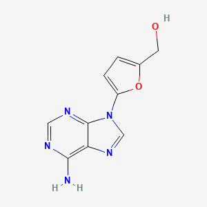 molecular formula C10H9N5O2 B12093653 [5-(6-Amino-9H-purin-9-yl)furan-2-yl]methanol CAS No. 61130-78-7