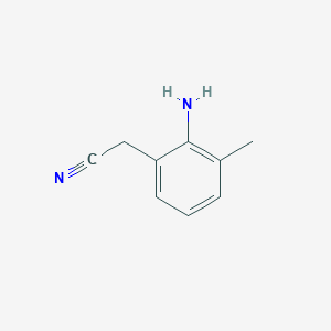 molecular formula C9H10N2 B12093656 (2-Amino-3-methylphenyl)acetonitrile 