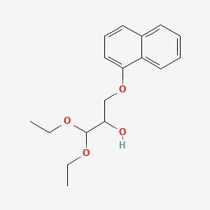 molecular formula C17H22O4 B1209366 1,1-Diethoxy-3-(1-naphthoxy)-2-propanol CAS No. 82540-40-7