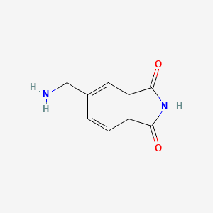 molecular formula C9H8N2O2 B12093667 5-(Aminomethyl)-2,3-dihydro-1H-isoindole-1,3-dione 